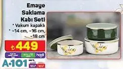 EMAYE SAKLAMA KABI SETİ EMAYE SAKLAMA KABI SETİ